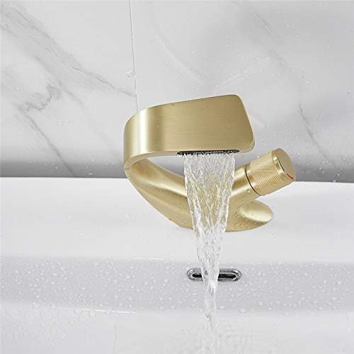 Basin Faucet Modern Black Bathroom Sink Mixer Tap Brass Chrome Wash Single Handle Hole Crane for(Black)