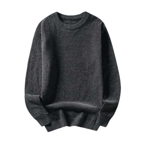 Men's Non-Iron Grey Sweaters Spring Autumn Winter Classic Style Casual Pullovers Men's Crew Neck Sweater2