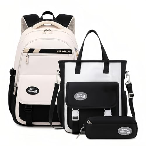 Mildame Backpacks for Girls Set, Aesthetic Backpack for Teens, Lightweight
