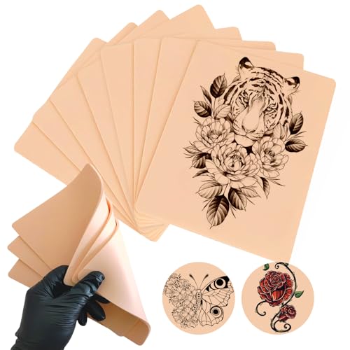 Piel Sintética Tatuaje 3mm, 8 Piezas