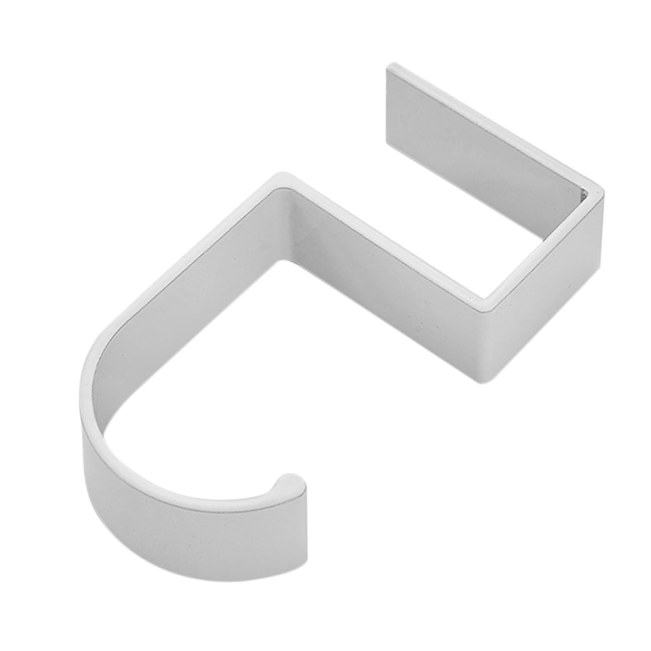 FONDOTIN Aluminum Alloy Desk Hook Schoolbag Holder Purse Storage Hook Table Bag Holder White