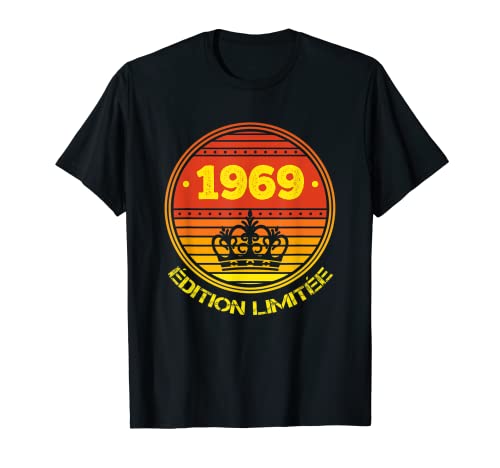 Hombre Cumpleaños Regalo Retro Vintage 1969 Vintage 1969 Humor Camiseta