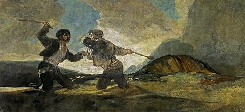 Tableaux peinture murale Francisco de Goya décoration chambre toile salon 60x90cm