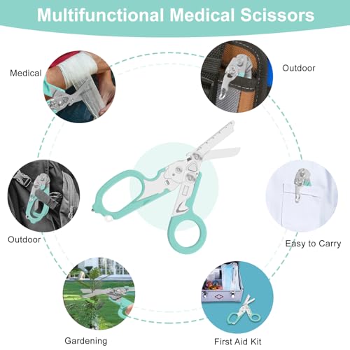 Image of 6-in-1 Heavy-Duty Emergency trauma shears|Folding Emergency Shears| | Multifunctional Life-Saving Tool|Suitable for Emergency Rescue|Outdoor Exploration|DIY Construction and Maintenance|