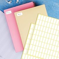 3360 Stück weiße Etiketten Aufkleber zum Beschriften 10 x 20 mm kleine Preisschilder Selbstklebend Klebeetiketten leere Aufkleber für Gläser, Ordner, Schule, Büro, Küche – Ansicht 2