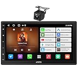 ATOTO A5L Android Double DIN Car Stereo Wireless CarPlay & Wireless Android Auto, 7 Inch Car Radio in-Dash GPS Navigation, Wi-Fi/BT/USB Tethering, 24EQ, Built-in AMP, HD LRV, Backup Camera