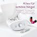 Beurer MP 100 elektrische Maniküre- und Pediküre-Profistation, 10 Aufsätze aus Saphir und Filz, Nagelstaub-Schutzkappe, bis 20.000 Umdrehungen pro Minute, 41-teiliges Set