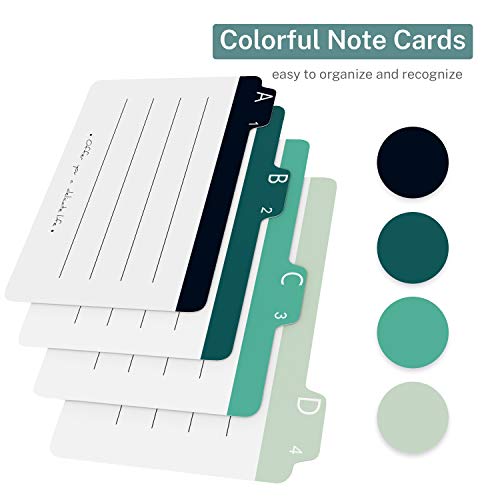 image for MaxGear Index Card Dividers 5 x 8 inches Alphabetical Tabbed Index Car