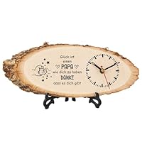 KAAYEE Vatertagsgeschenk für Papa, Holzuhr Vatertagsgeschenk, Papa Geschenk zum Vatertag Geburtstag Valentinstag, Geburtstagsgeschenk Ostergeschenk für Vater