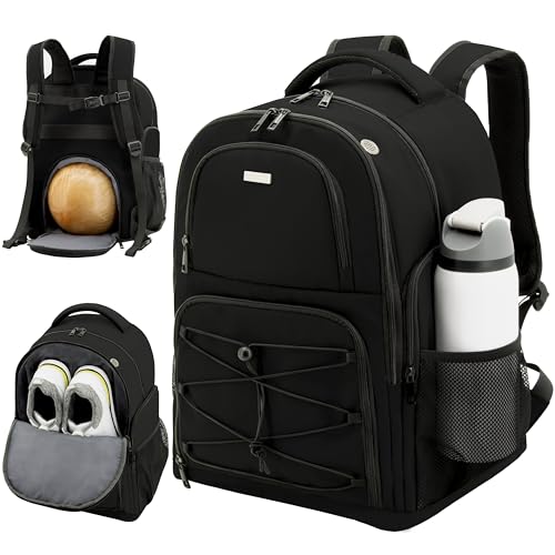 DerHutzucker Single Ball Bowling Rucksack mit Schuhfach - Leichte Balltasche für Herren