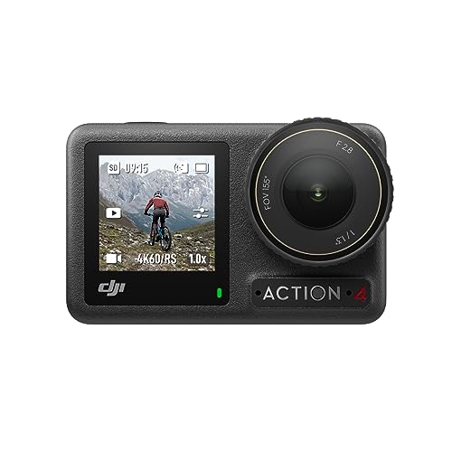 DJI Osmo Action 4 Combo Standard cam impermeabile 4K/120fps con sensore 1/1.3”, incredibili immagini con scarsa illuminazione, prestazioni cromatiche a 10 bit e D-Log M, batteria da 1770 mAh