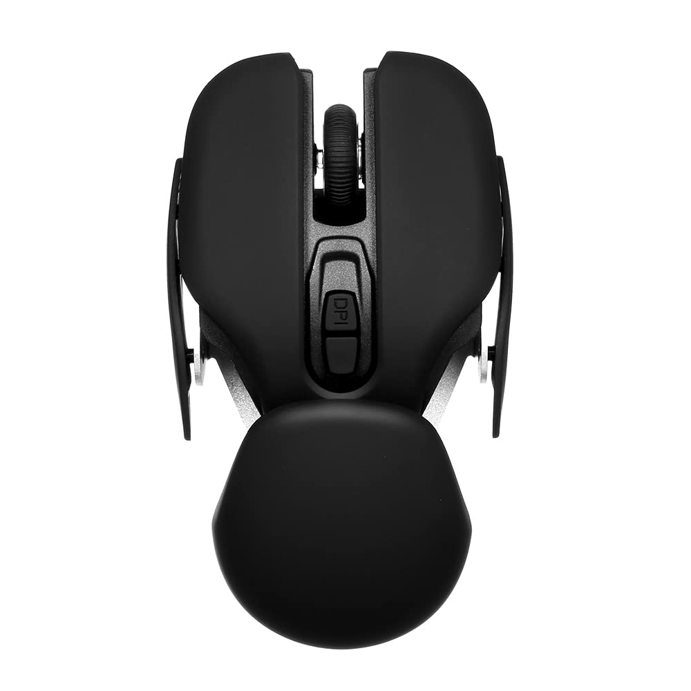 Ratón inalámbrico 2.4G óptico y ergonómico con receptor USB plug and play para PC y portátil