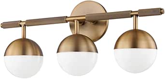 Troy Lighting B1408-PBR Enson - 3 Light Bath and Vanity 8.25 inches Tall and 19.25 inches Wide - Patina Brass Finish