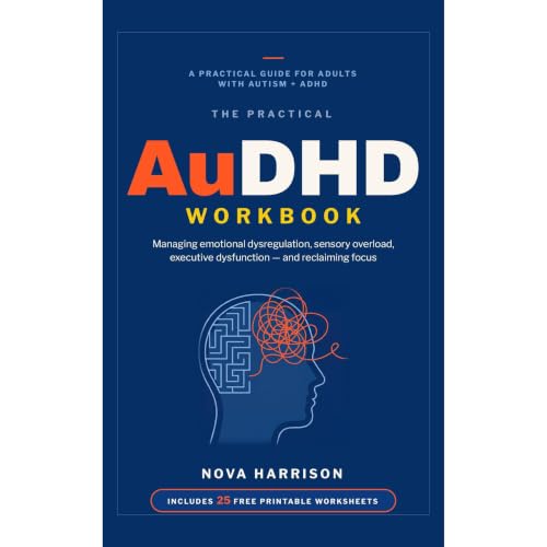 The Practical AuDHD Workbook Audiolibro Por Nova Harrison arte de portada