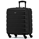 Flight Knight 56x45x25 EasyJet Cabin Bag, Jet2, British Airways Suitcase - Lightweight Small Durable 4-Wheel Cabin Case, Maximum Carry-On Size, ABS Hard Shell, 10kg Hand Luggage Bag- 56 x 45 x 25