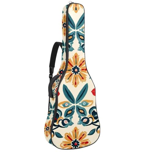 Sac guitare acoustique étanche 104 cm avec double bandoulière pour transport