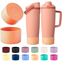 2PCS Silicone Boot for Black Cherry Owala 30oz & 40oz FreeSip Sway Bottles & Tumblers, Anti-Slip Protective Sleeve