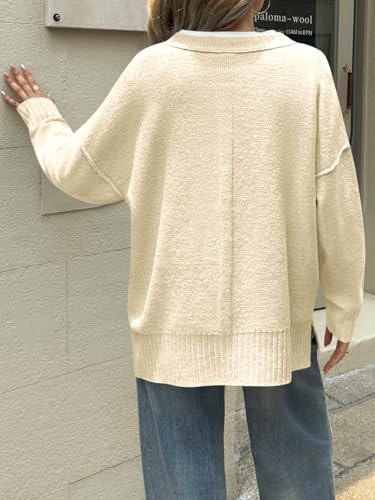 Cicy Bell Women's Oversized Sweater Crewneck Long Sleeve Knit Pullover — view 5