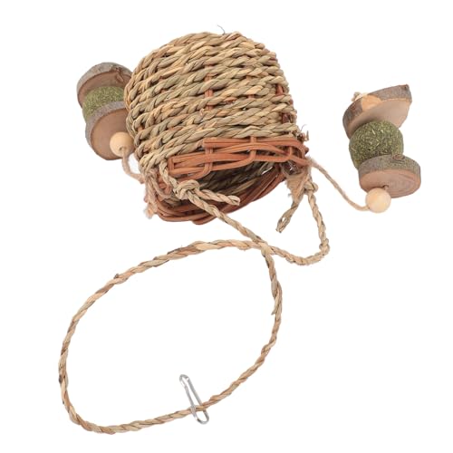 Cesta de Coelho Brinquedo Resistente à Mordida Atraente Tecido Mascar Brinquedo para Pequenos Roedor