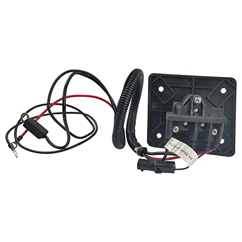 Huskey Ezgo Charger Receptacle Delta-Q 48V Golf Cart Charging Port For 2008-Up Ezgo Rxv And 2014-Up Ezgo Txt Electric Golf Carts, Replaces Oem Part #602529, 613304,After-Market Reference #8054 #TOP5