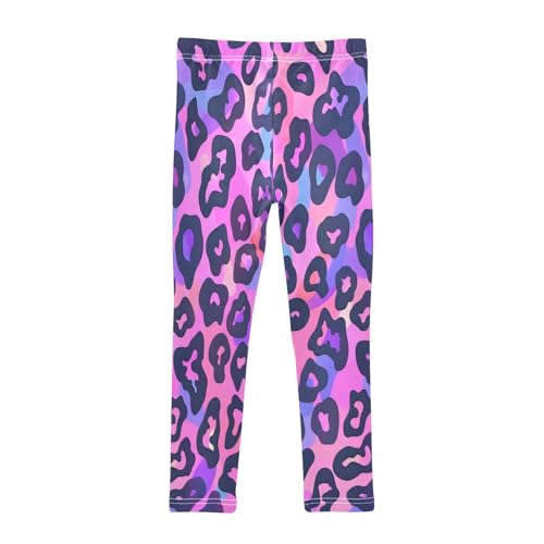 Bolaz Toddler Girls Leggings Printed Yoga Pants Leggings Pink Leopard Print for Kids2