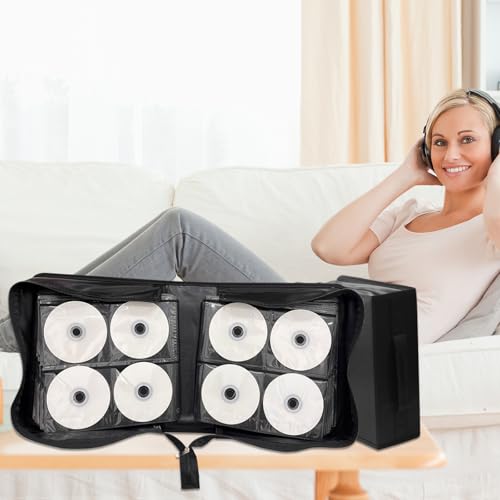 image for YILAG DVD/CD Case Holder - 256 Capacity Disc Storage Wallet Binder for