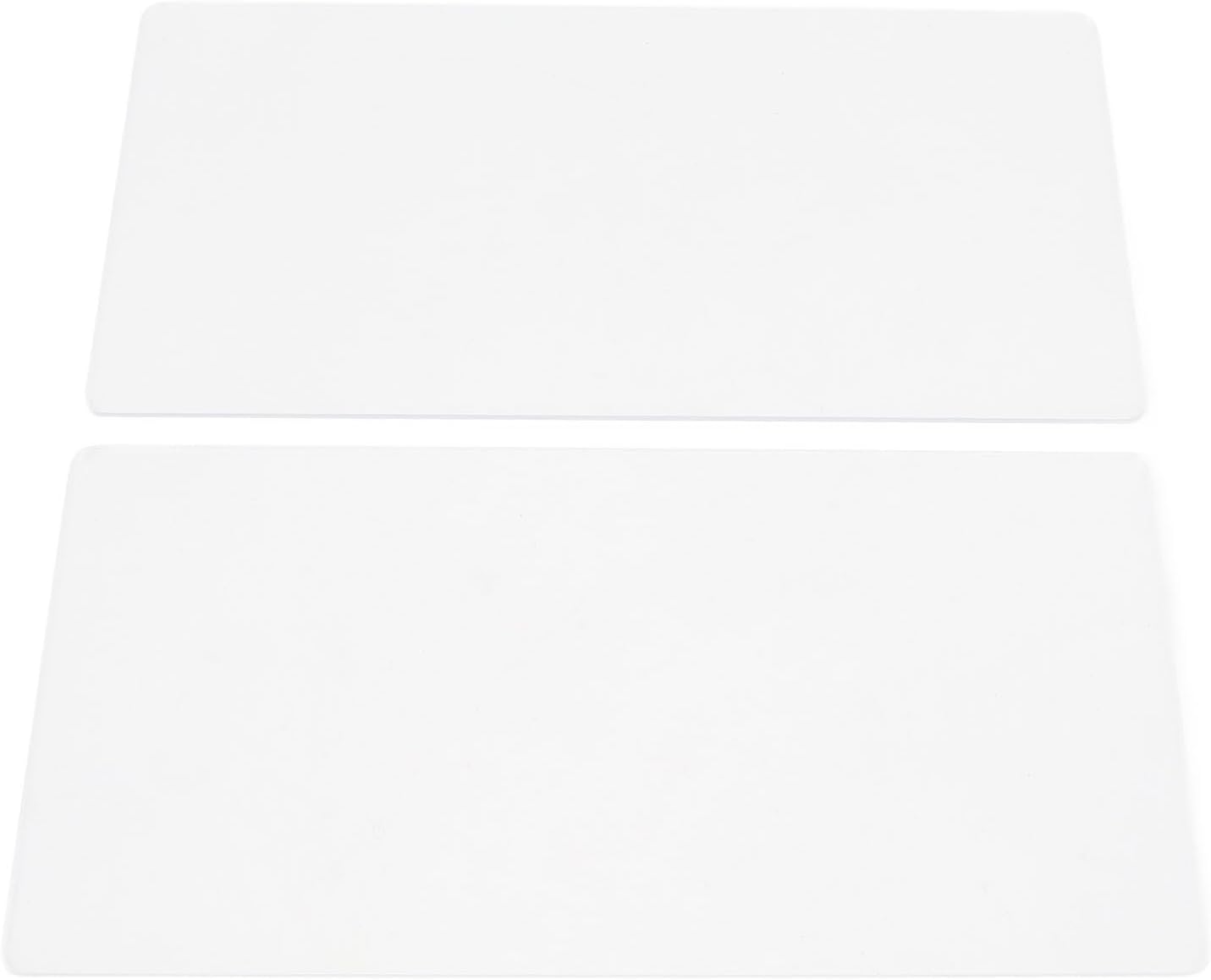 2PCS Embossing Mat Plates 3mm Thick Acrylic Backing Pad for Paper Leather Fabric Crafting Scrapbooking Card Making Professional Quality Durable Embossing Machine Mats for Crafters (300 * 150mm)
