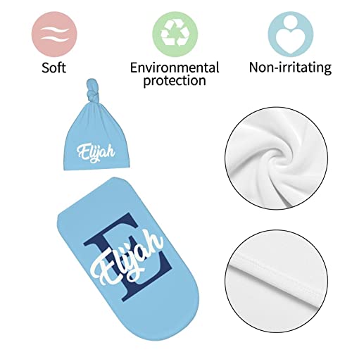 Girls Boys, Swaddle And Hats Custom Baby Blankets For Girls Boys Baby Boy Blankets Personalized Baby Gifts Personalized Baby Items (Initial Style) #TOP1