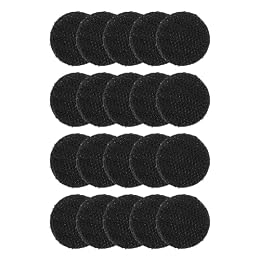 TOPPERFUN 20pcs 1 Inch (2.5cm) Double-Sided Adhesive Hook and Loop Fastener Tape Strong Sticky Strips Heavy Duty Mounting Tape for Home Office Outdoor Hanging and Decoration