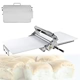 Pvxa Manuelle Teigausrollmaschine, Tischgerät, Wendbare Blätterteigausrollmaschine und Fondantwalze, Dicke einstellbar, zur Herstellung von Fudge-Boden Model300