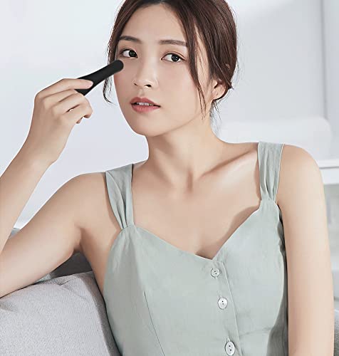Jtffer Updates Handheld Eye & Face Electric Wand Massager-Portable Personal Body Facial Vibrating Massage-For Puffy Eyes/Dark Circles/Eye Bags, Smooth Lip Wrinkles-Black #TOP2
