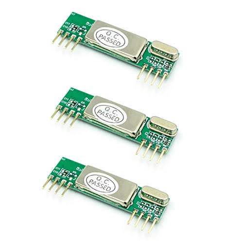 HiLetgo 3pcs RXB6 433MHz Superheterodyne Wireless Receiver Module for Arduino/ARM/AVR -  3-01-1166