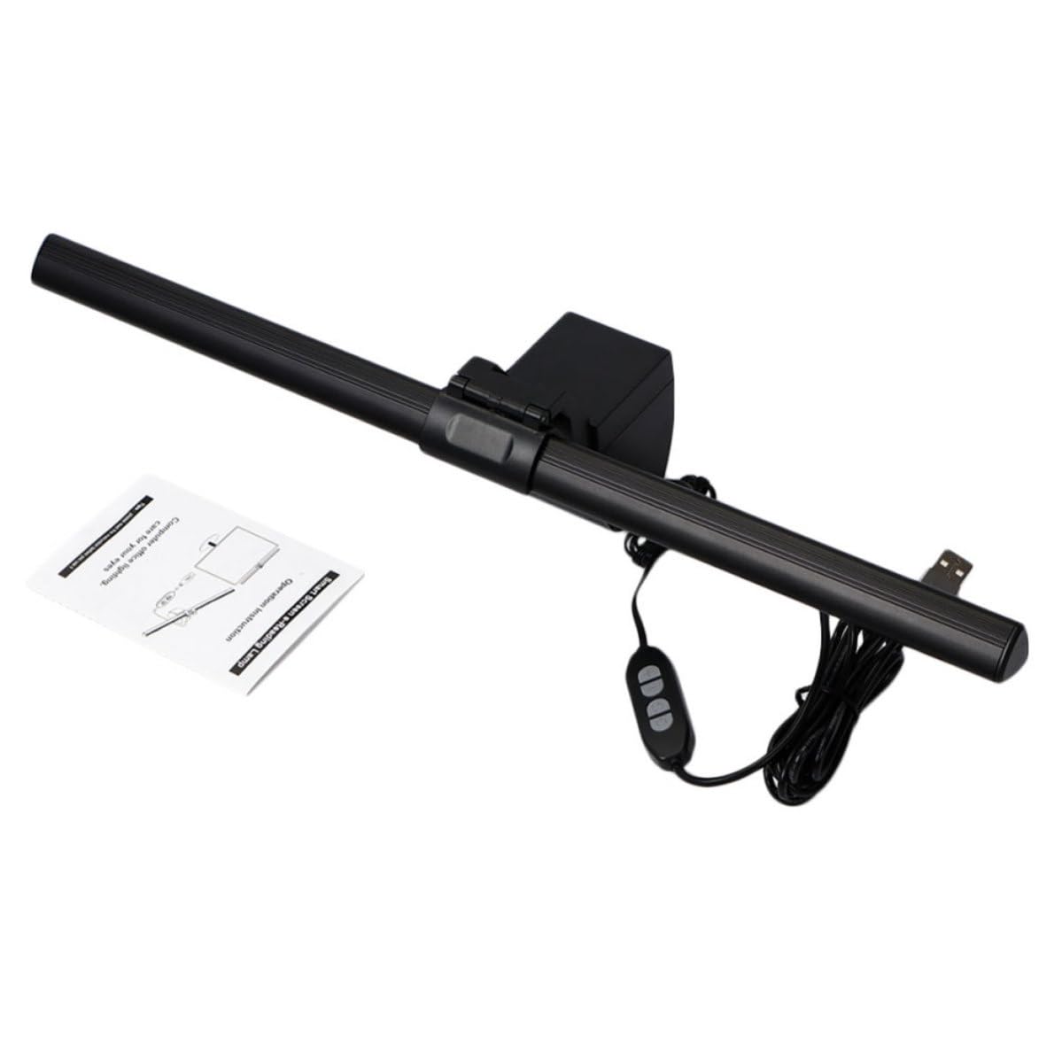 Toyvian Lámpara Colgante LED Temperatura de Color Regulable para Monitor de Computadora Luz Ajustable Aleación de Aluminio y Cable USB para Lectura y Estudio