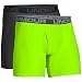 Under Armour Men's Original Series 6” Boxerjock 2-Pack, Carbon Heather/Hyper Green, Large