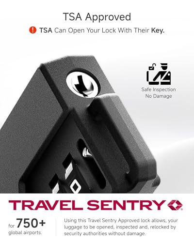 Image of LUGGEX TSA Locks for Luggage, Suitcase Locks TSA Approved, Luggage Locks, Gift Box, Ease of Use & Durable(Silver Cable,2 Pack)