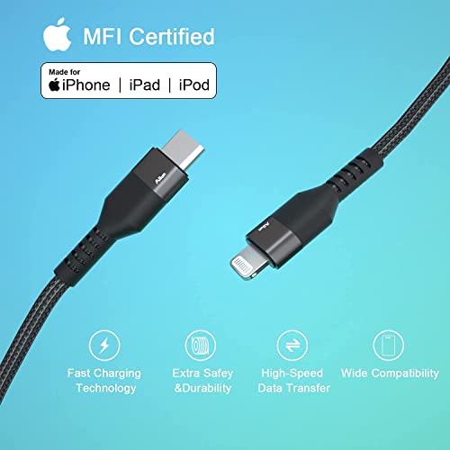 Ailun Privacy Screen Protector Compatible For Iphone 12 Mini 2 Pack Anti Spy Tempered Glass And Usb C To Lightning Cable 2Pack [6Ft Mfi Certified] Cord And Usb C Female To Usb A Male Adapter #TOP4