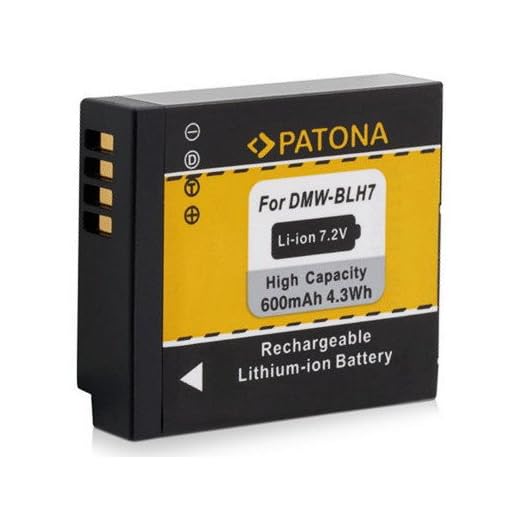 PATONA ersättning för batteri Panasonic DMW BLH7 E till Panasonic Lumix DC GX800 GX880 DMC GM1 GM5 GF7 LX15