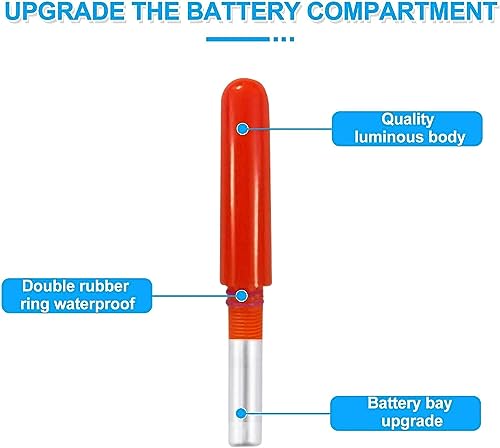 Foto von Led Posen Angeln, 3 Stück Led Angelposen Mit Gravity Sensing Und Metall Basis, Angelpose Laufpose Allroundpose Schwimmer Karpfenposen Zum Angeln Am See Teich Oder Fluss (6g+8g+12g)