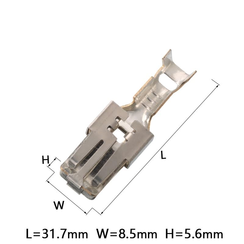 5個 自動接続スプライスタイプスタンピングメスワイヤー圧着端子 DJ6218A-E9.5x1.2C (50個)
