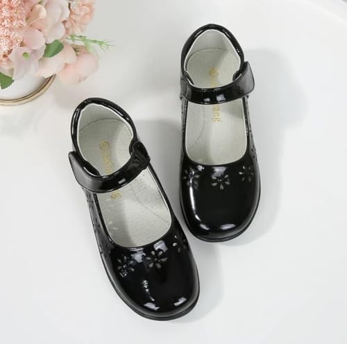 Little Kids Girls Classic Mary Jane Flats Black School Uniform Dress Shoe Formal Footwear for Students4