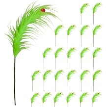 24 Pcs Christmas Tree Topper, 17 Inch Grinchmas Christmas Decorations Red Green Elf Tree Ornaments for Christmas Picks Furry Cute Funny Xmas Decor