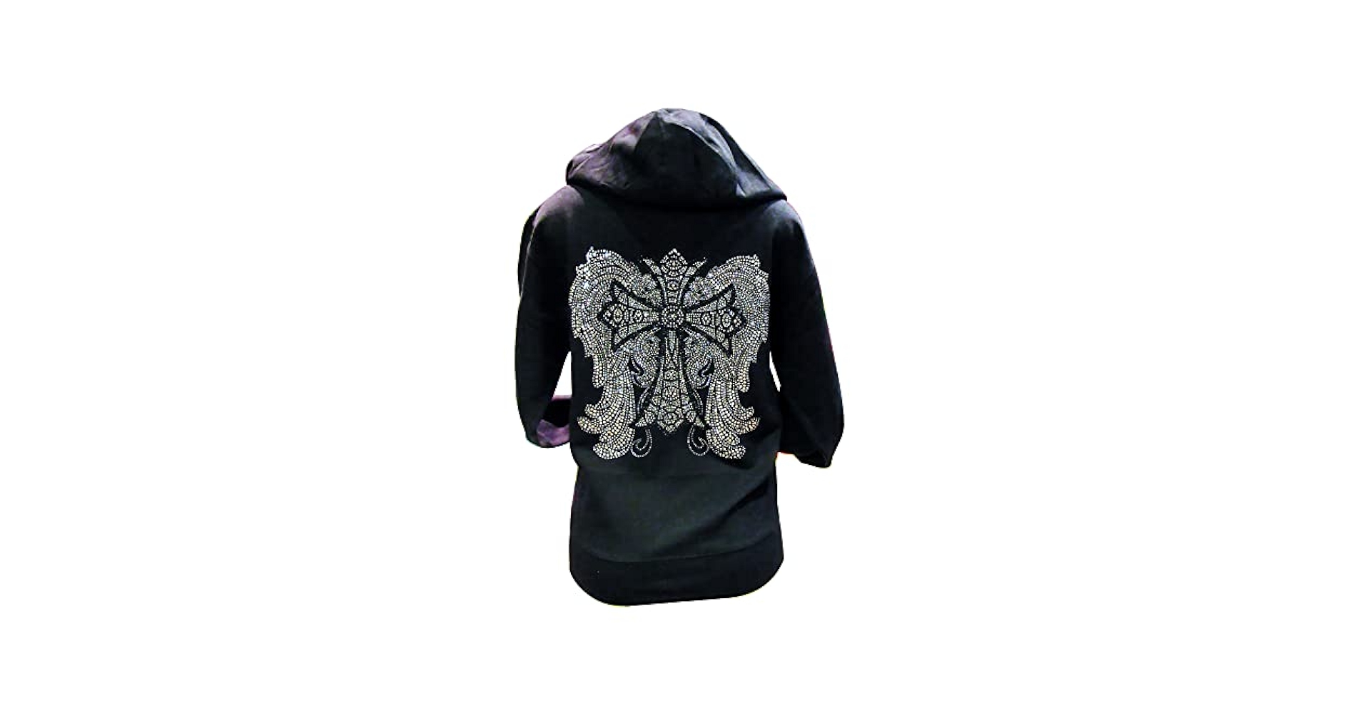 Tie.Me wings lace zip hoodie-BLACK レース Tie.Me wings lace zip hoodie-BLACK レース Tie.Me wings lace