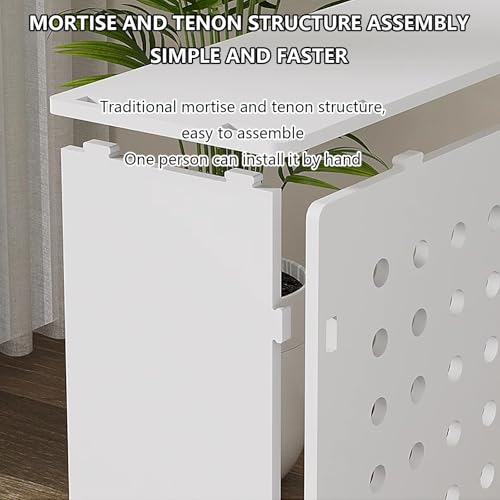 Couvercle de radiateur avec étagère de rangement installation facile - 4