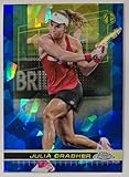 Julia Grabher trading Card (Austrian Tennis Champion) 2024 Topps Chrome Blue Refractor #97