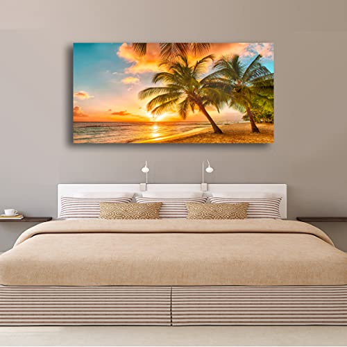 Cuadros de atardecer en el oceano con acabado premium para hogar 2