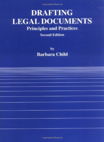 Drafting Legal Documents Principles and Practices