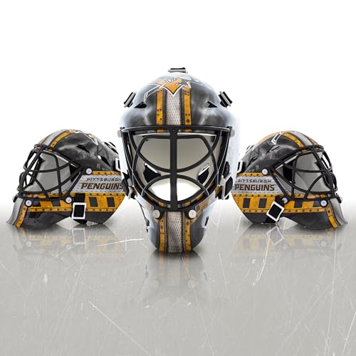 Franklin Sports NHL League Logo Pittsburgh Penguins Mini Goalie Mask - image 7