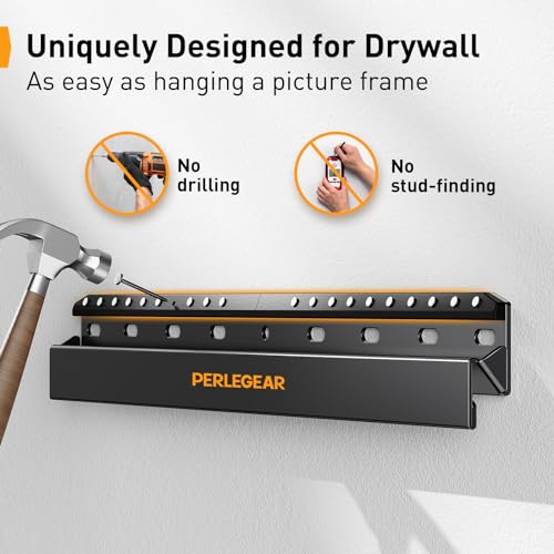 Perlegear Studless Tv Wall Mount For Most 24-55 Inch Tvs Up To 100 Lbs, No Stud Tv Mount, Drywall Tv Bracket With Max Vesa 400X400Mm, No Drill, Easy Install, Low Profile thumb #1