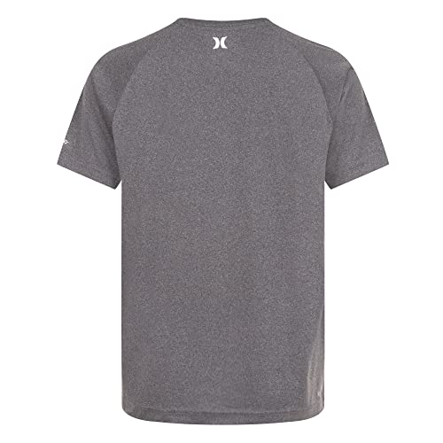 Hurley boys Rash Guard Shirt, Black/Icon, Medium US - Thumbnail 4