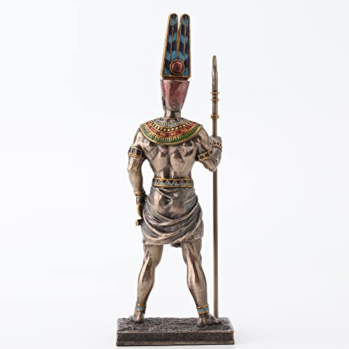 Estatua Amun Resina Bronce 27 cm Veronese Design miniatura 5